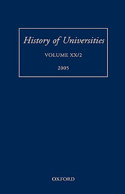 【预售】History of Universities: Volume XX/2 2005