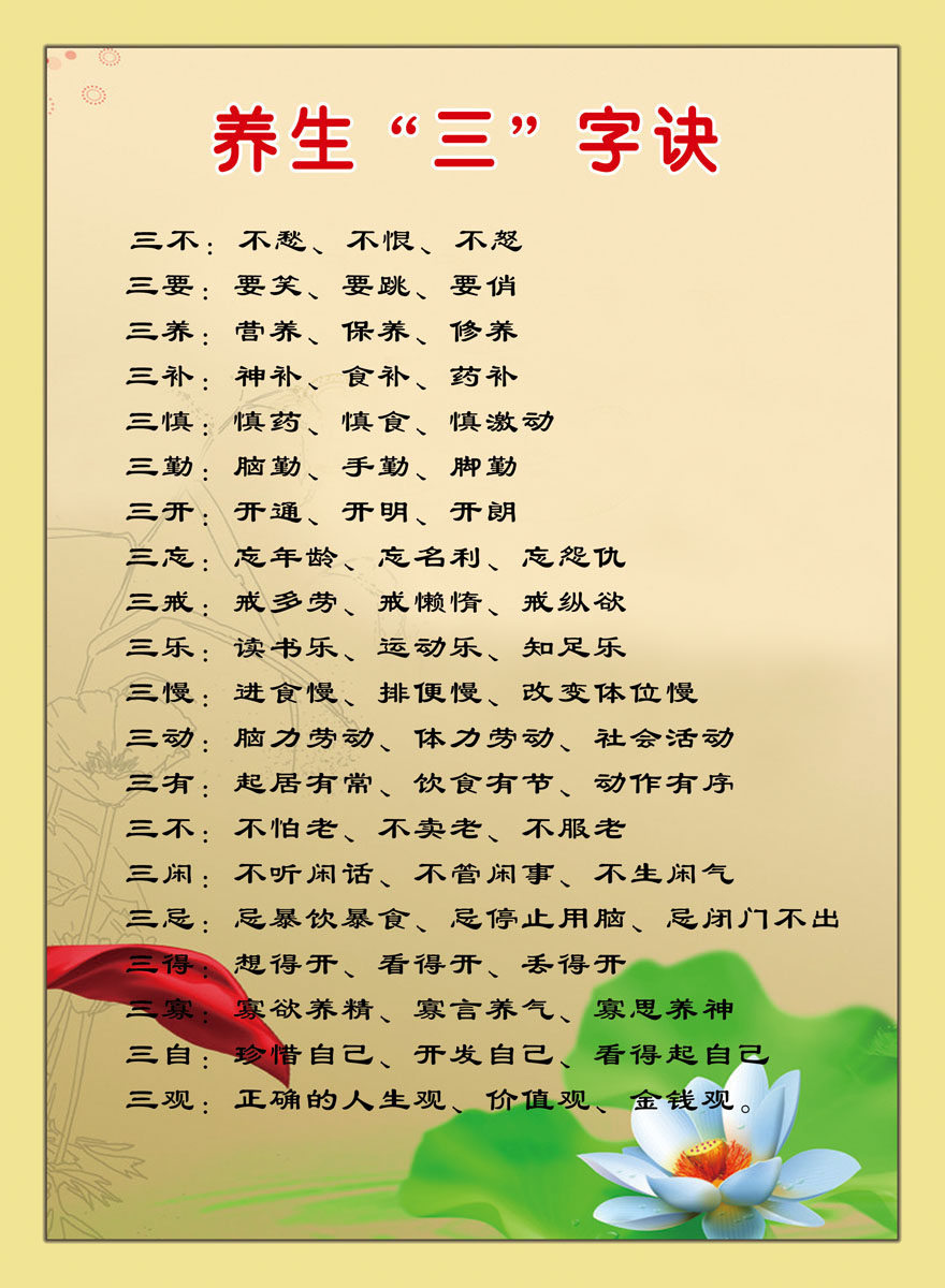 海报印制350养生展板素材1884养生三字决psd