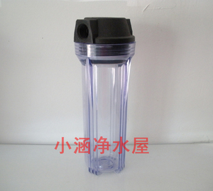 10寸4分/6分黑盖透明过滤壳/家用，工业用管道过滤器