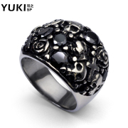 YUKI Korean single ring titanium steel men''s rings men''s rings in domineering fashion ring jewelry