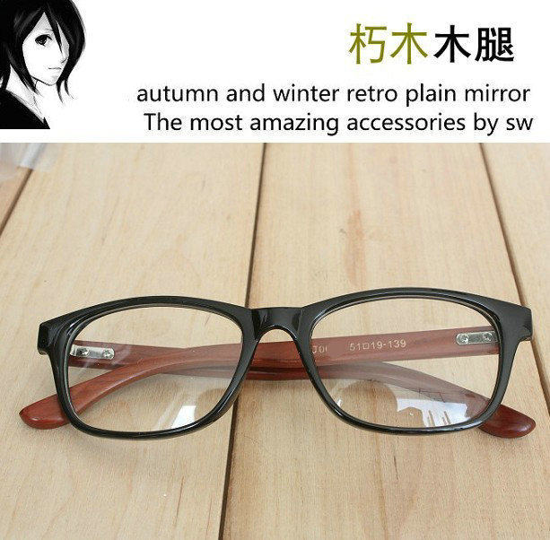 日本手造木质个性眼镜架男女非主流潮tr90超轻余文乐同款眼镜框子