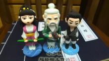 超轻粘土手办 射雕师徒三人 经典 武侠人偶人物玩偶公仔手办