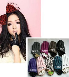 新款 ds演出服/钢管领舞歌手/lady gaga演出服JAZZ爵士半掌皮手套