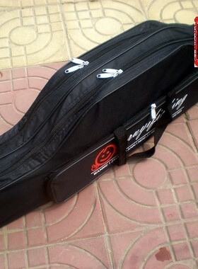 包邮笑脸70-90cm两层钓鱼竿包大肚包钓鱼包渔具海竿包渔具包三角