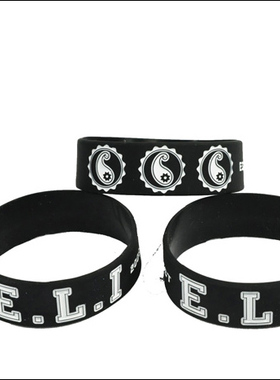 ELI SAIN OG BANDANA潮牌橡胶手环音乐节摇滚朋克腕带