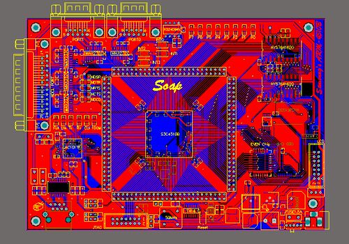 S3C4510开发板pcb S3C4510B原理图 AC101TF SDRAM FLASH MAX232