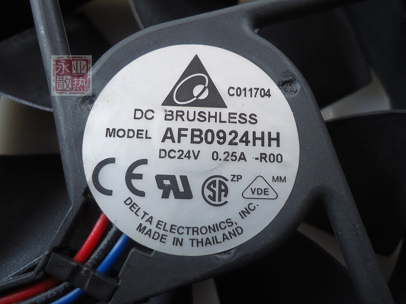 原装台达 9025 9cm变频器风扇 工控机 24V 0.25A AFB0924HH 报警