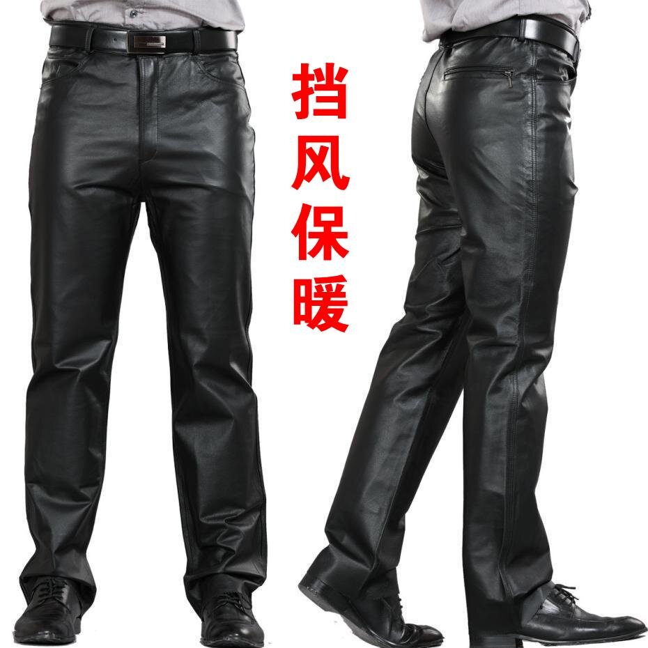Pantalon cuir homme droit pour hiver - Ref 1482689 Image 1