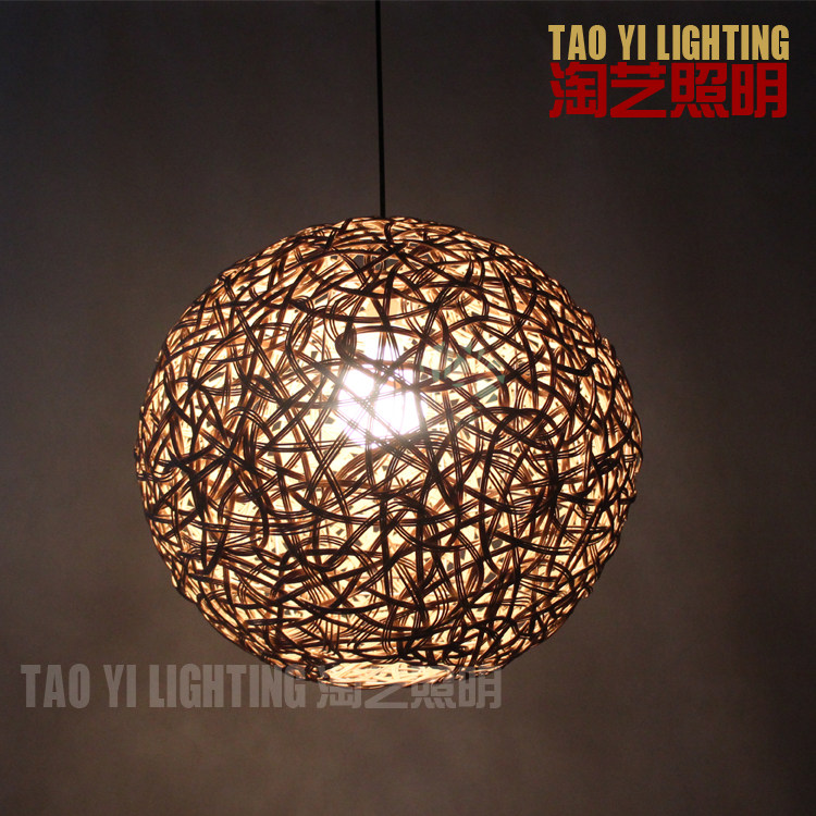 厂家直销甜品店火锅店东南亚餐饮照明灯具民宿竹藤灯藤编藤艺吊灯
