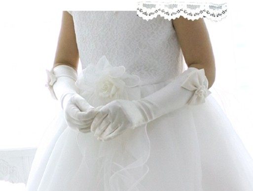 Gants pour fille en satin - Ref 2150344 Image 1