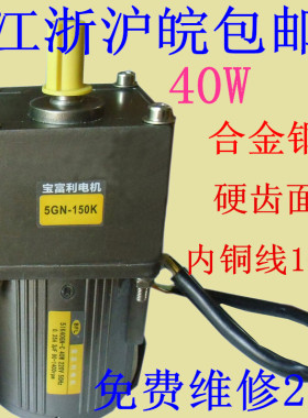 定速40W单相/三相220V/380V交流异步减速电机