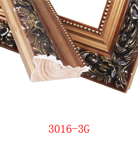 王斌实木画框线条 喷涂裱框条4-6CM棕色 木线条 十字绣装裱3016-3