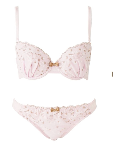 出口日本tu 水果甜点组内衣组合 薰衣草 文胸