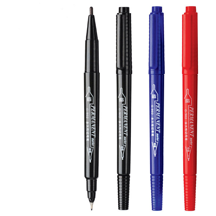 金万年小双头记号笔 g-902 油性笔 永久性记号笔 勾线笔 cd光盘笔