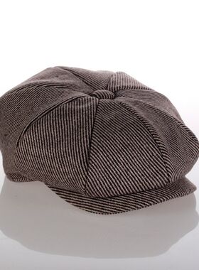 八角帽小贝帽子男秋天英伦报童帽冬韩国潮贝雷帽复古画家帽女韩版