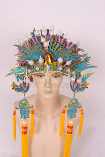 老旦凤冠点彩凤冠点绸凤冠老旦冠皇太后凤冠京剧越剧戏曲帽108