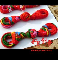 手工盘扣 唐装扣 旗袍扣 纽扣 琵琶盘扣(红色)