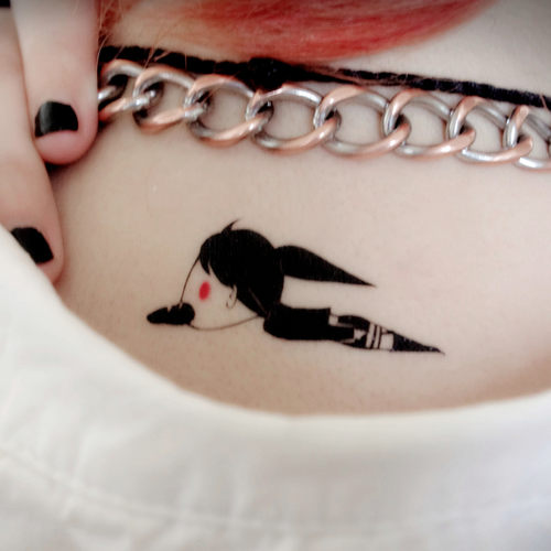 【女仆TATOO】068正义！出击！进击的巨人吃货萨拉动漫纹身贴