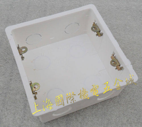 上海五金城108*108mm方暗盒PVC塑料暗盒底盒118暗盒明盒特卖41.8g