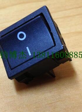 台湾宏聚【HONGJU】船型开关MR-4-210-C5N-BB 4脚黑色翘板开关