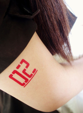 【女仆TATOO】035初音未来2号静音cos动漫纹身贴 C0002双子