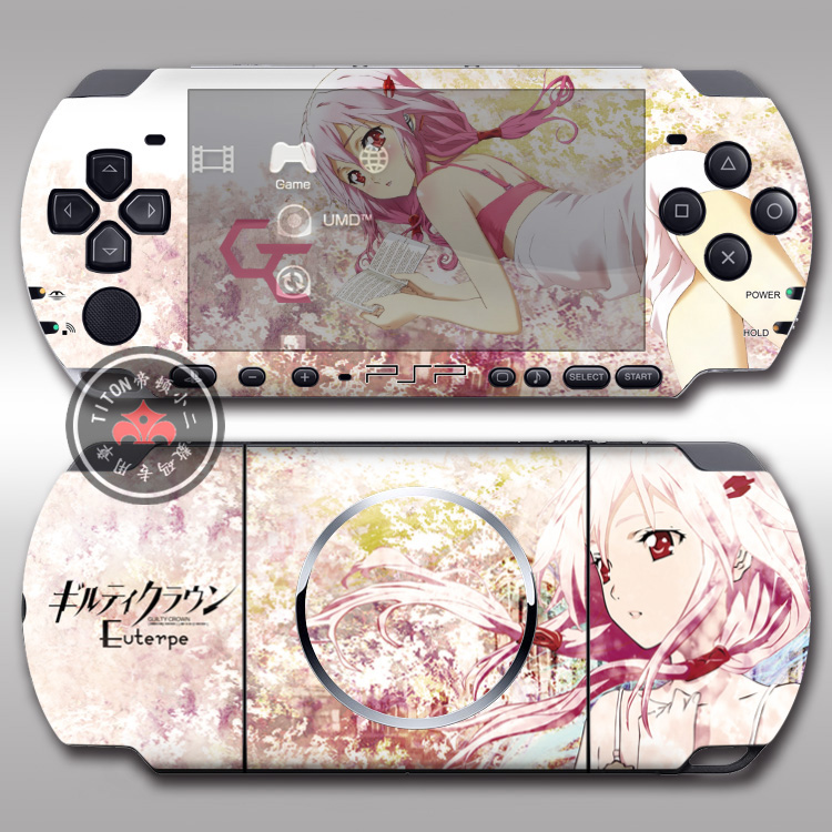 PSP2000/PSP3000痛机贴膜贴纸动漫罪恶王冠楪祈彩贴配件痛贴彩膜-封面