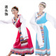 少数民族藏族演出服 新款 舞台服饰女 水袖 民族风藏族舞蹈表演服装