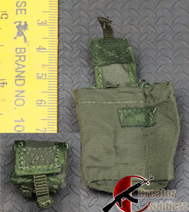森哥1:6 兵人 SS 080B 空军USAF-PJ B款 新款 绿色弹夹回收袋