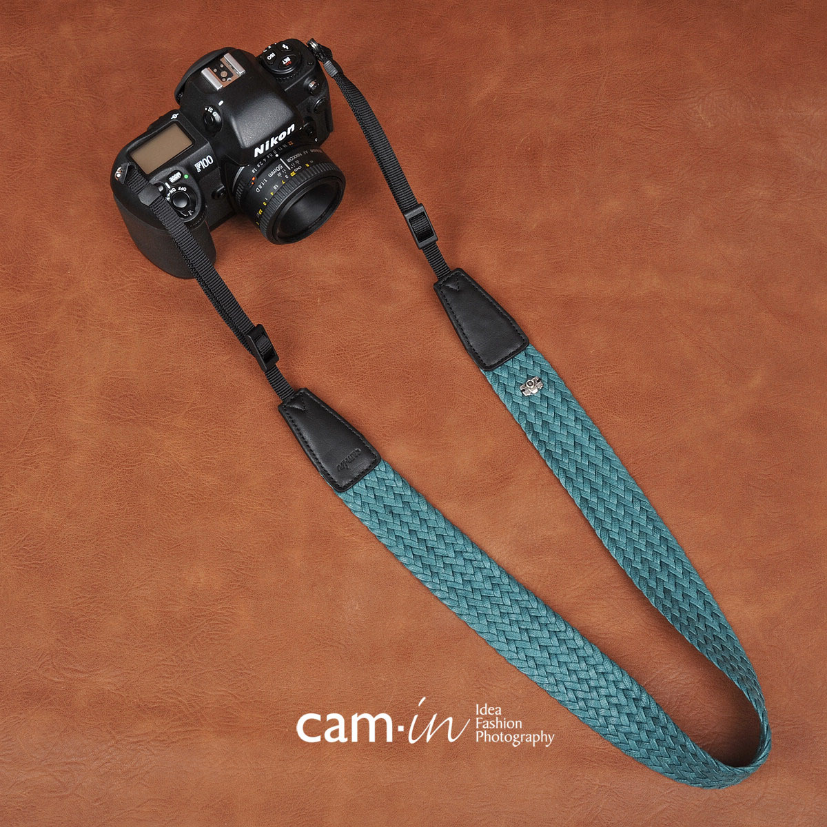 cam-in 个性编织复古相机背带 适用于索尼佳能尼康 减压肩带