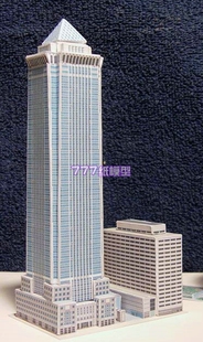 【777纸模型】世界城市摩天楼系列6 办公楼高楼建筑沙盘模型