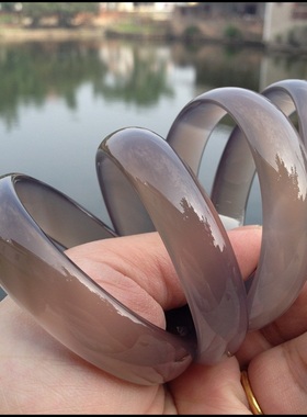 巴西纯天然原色玉髓礼品玛瑙手镯