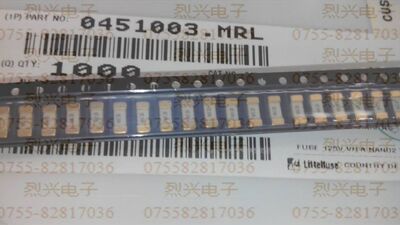 贴片保险丝 littelfuse  力特 1808-3A 金脚 0451003.MRL