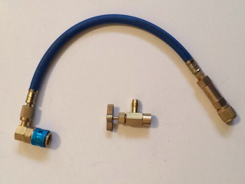 R134A R12 制冷剂补充管 制冷系统制冷油荧光剂专用加液工具 5/8
