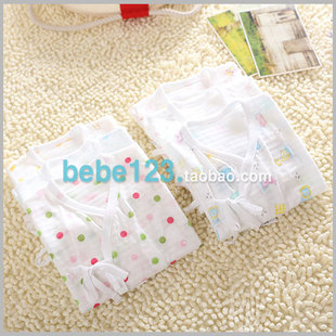 韩国东大门新生儿和尚服纯棉单件上衣夏季初生婴儿内衣宝宝超薄潮