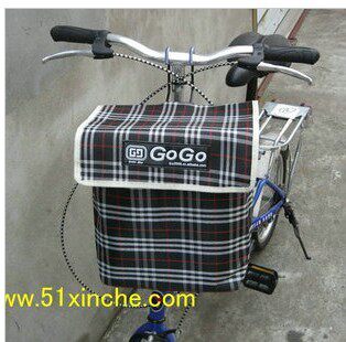 Panier pour vélo GOGO en toile - Ref 2259917 Image 1