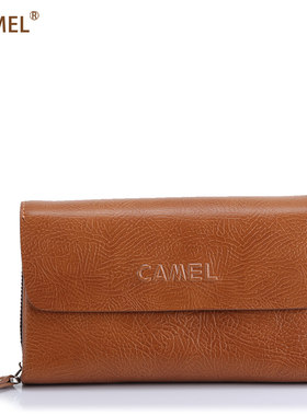 【非卖品】Camel骆驼优质牛皮 横款包包 正品男包 包盖式 手抓包
