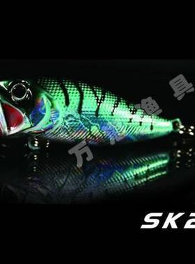 外贸新品路亚波扒poper硬拟仿生塑料反光假饵45mm5g黑鱼鳡鱼狗鱼