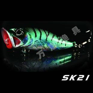 外贸新品路亚波扒poper硬拟仿生塑料反光假饵45mm5g黑鱼鳡鱼狗鱼