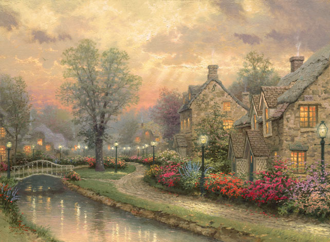 海报印制1大幅山水风景画中堂画壁画挂画装饰画22欧洲风景90,120