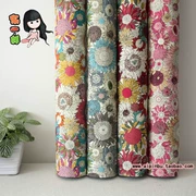 Vải cotton tiêu chuẩn châu Âu ấn tượng hoa cúc 4 màu [148cm] quần áo vải nhà vải - Vải vải tự làm