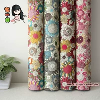 Vải cotton tiêu chuẩn châu Âu ấn tượng hoa cúc 4 màu [148cm] quần áo vải nhà vải - Vải vải tự làm vải thun lạnh họa tiết