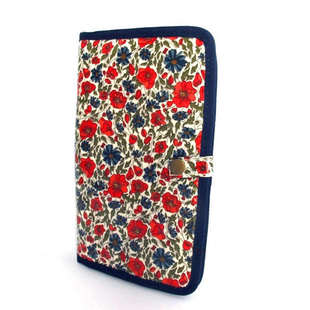 Retro card holder, organizer bag, cosmetic bag, wallet, flowered