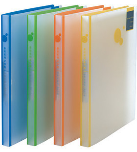 树德文具 树德A4文件夹 树德F802A 多彩文件夹 透明双强力夹