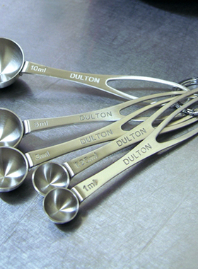 稻谷藏库DULTON 不锈钢量勺套装1ml 1.25ml  3ml  5ml 10ml
