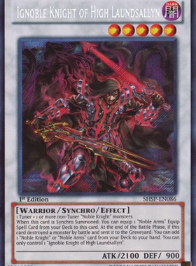 游戏王 美版 正版 - 魔圣骑士 高昂的兰斯洛特 Ignoble/银碎/SHSP