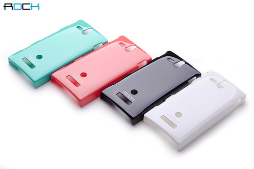 ROCK洛克 索尼 ST26i手机壳 Xperua J 手机壳 保护套 外壳 送膜