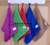 双层长毛圈 加厚超细纤维挂绳小毛巾 不掉毛 韩国神奇抹布 特价