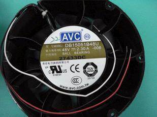 AVC 15051圆形散热风扇15cm 48v 2.3a DB15051B48U滚珠3线轴承
