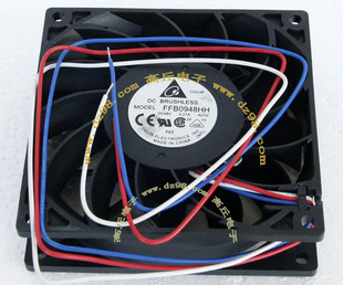温控滚珠轴承风扇 0.21A 自带温度传感器 48V DELTA台达FFB0948HH
