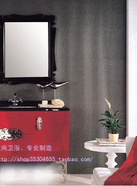 美式橡木浴室柜组合实木卫浴柜洗脸盆柜组合洗手盆柜组合TX520